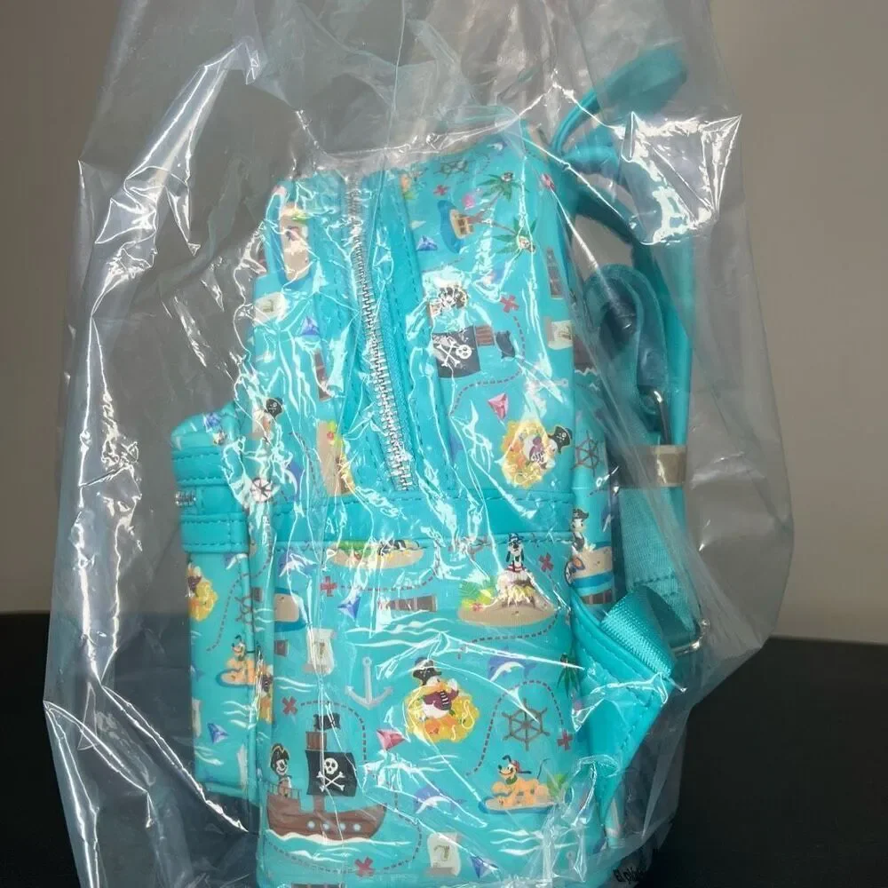 NEW Loungefly Pirate Mickey and Friends AOP Mini Backpack 2